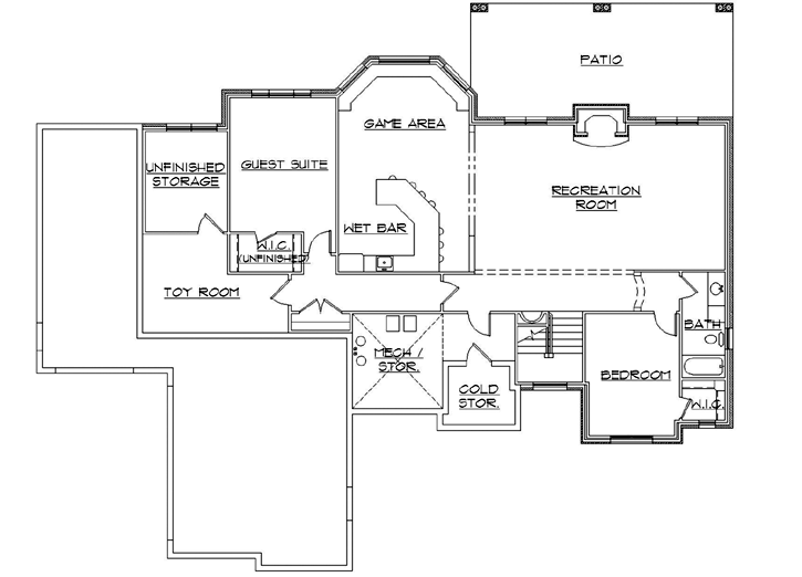 Lower Floor Plan: 53-163