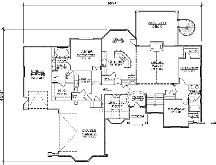Main Floor Plan: 53-164