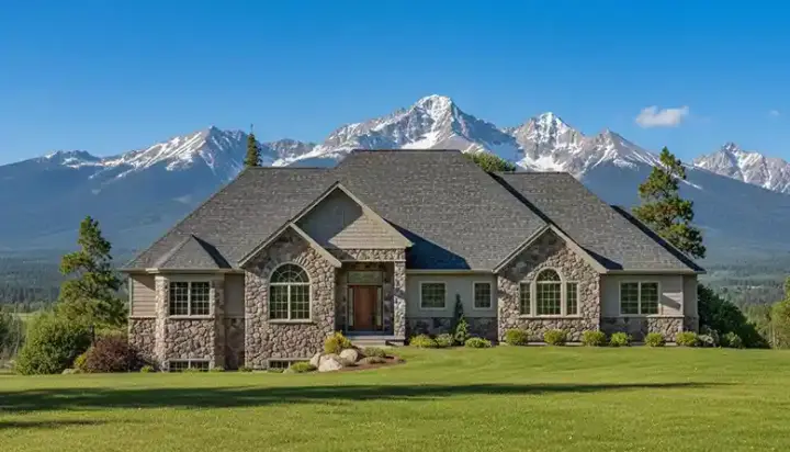 Traditional house plans 53-165 - front exterior, 2,430 sq ft, 2 bed, 2 bath house plans | Monster House Plans