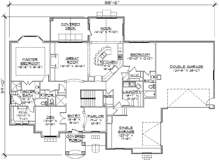 Main Floor Plan: 53-166