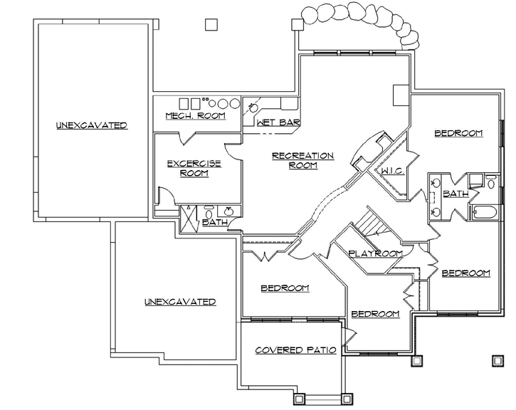 Lower Floor Plan: 53-167
