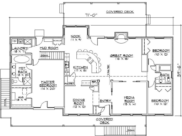 Main Floor Plan: 53-172