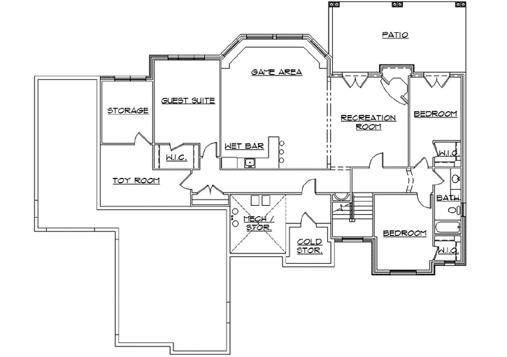 Lower Floor Plan: 53-175