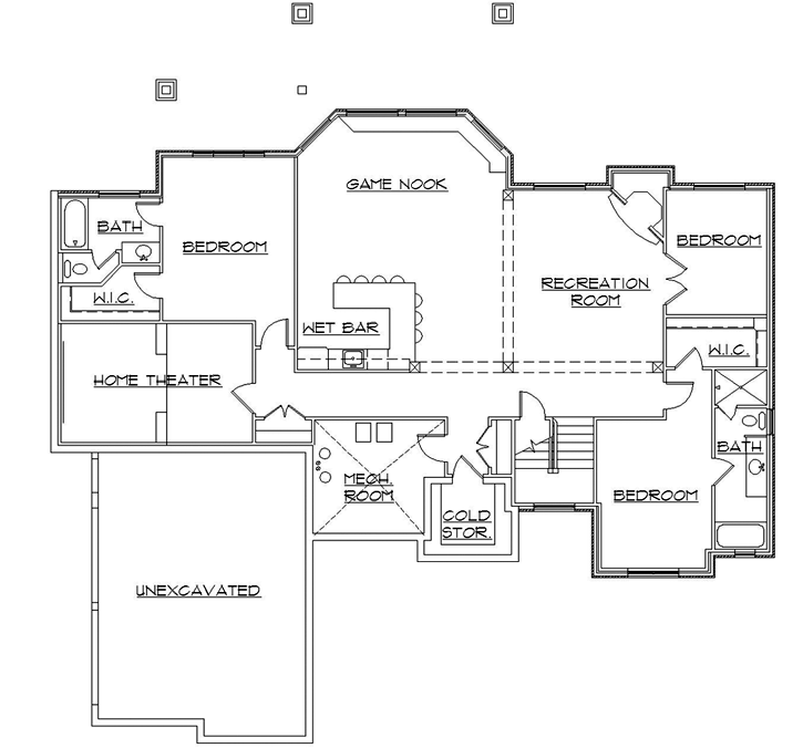 Lower Floor Plan: 53-176