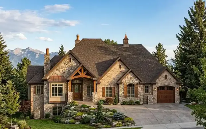 Traditional house plans 53-177 - front exterior, 2,489 sq ft, 2 bed, 2 bath house plans | Monster House Plans