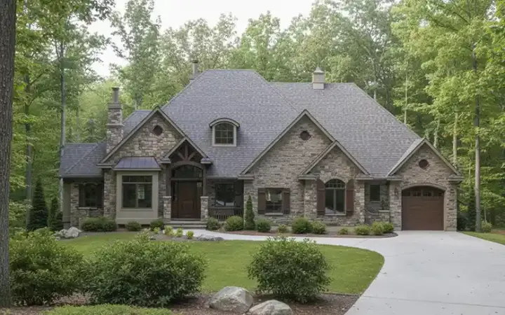 Traditional house plans 53-179 - front exterior, 2,494 sq ft, 3 bed, 2 bath house plans | Monster House Plans