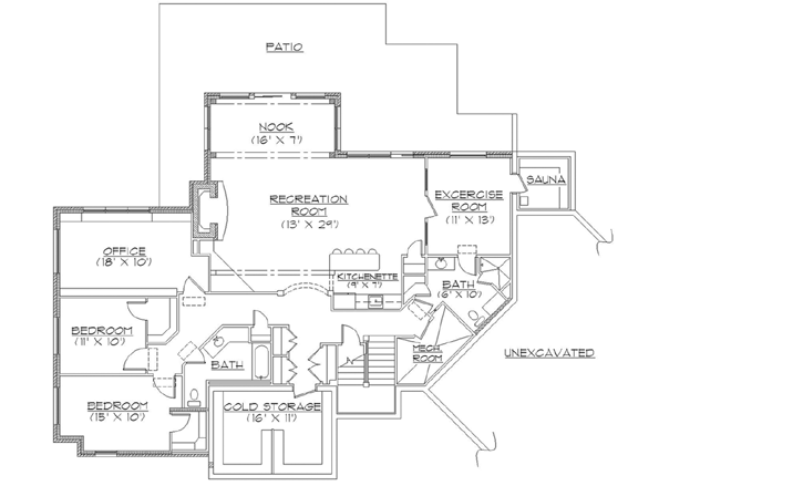 Lower Floor Plan: 53-180
