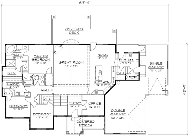Main Floor Plan: 53-186