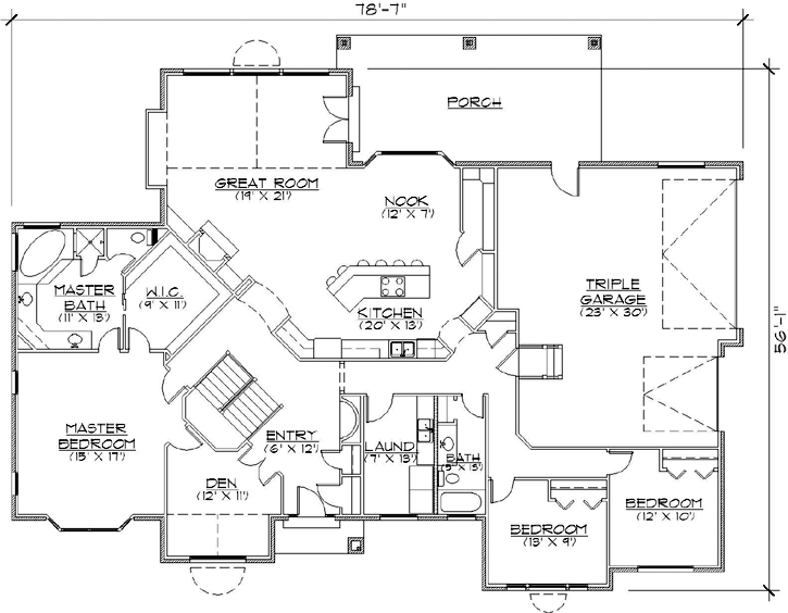 Main Floor Plan: 53-190