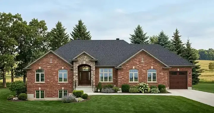 Traditional house plans 53-192 - front exterior, 2,606 sq ft, 3 bed, 2 bath house plans | Monster House Plans