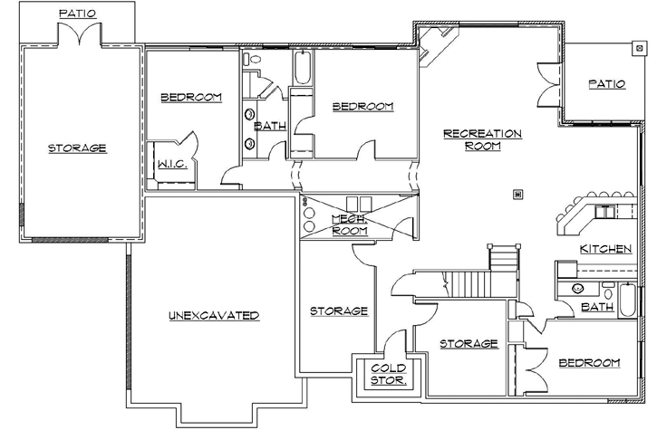 Lower Floor Plan: 53-194