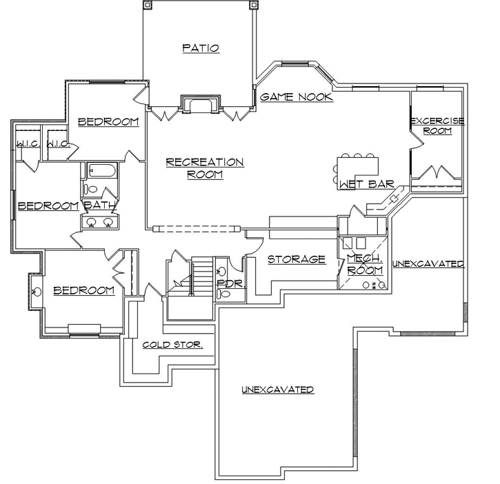 Lower Floor Plan: 53-197