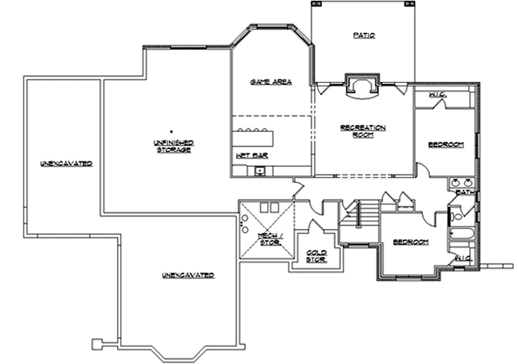 Lower Floor Plan: 53-200