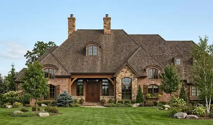 European house plans 53-206 - front exterior, 2,852 sq ft, 1 bed, 1 bath house plans | Monster House Plans