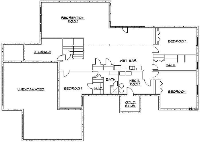 Lower Floor Plan: 53-208