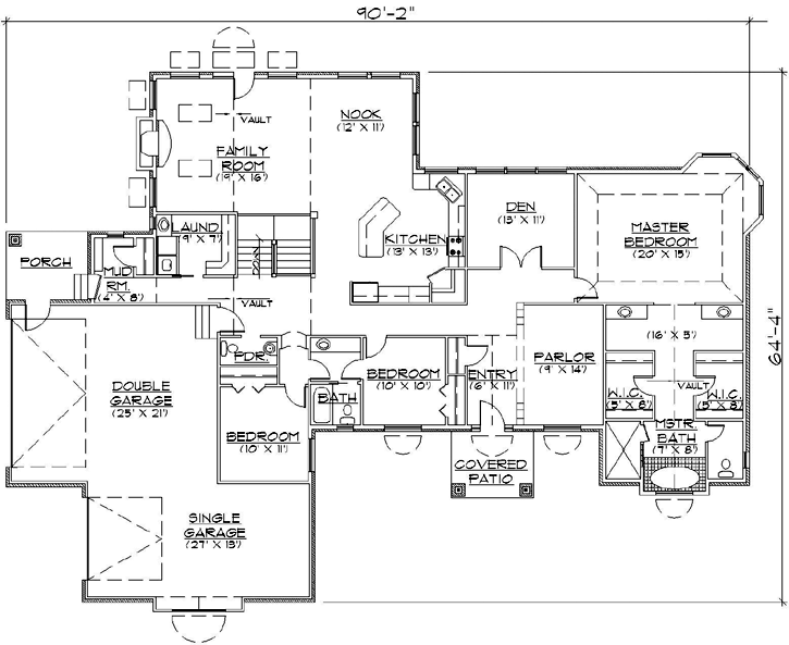 Main Floor Plan: 53-208