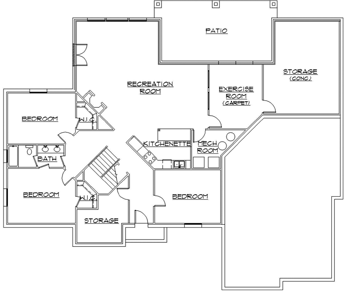 Lower Floor Plan: 53-212