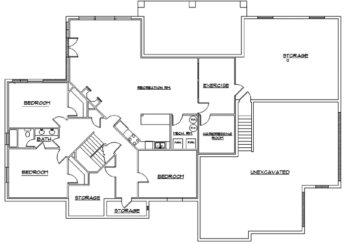 Lower Floor Plan: 53-216