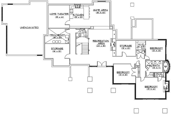Lower Floor Plan: 53-222