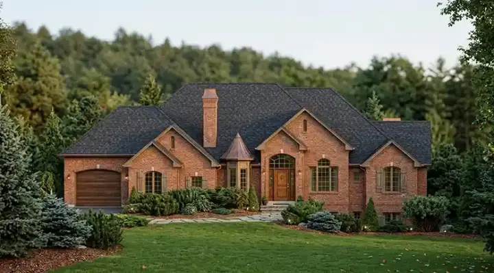 Traditional house plans 53-225 - front exterior, 3,251 sq ft, 2 bed, 2 bath house plans | Monster House Plans