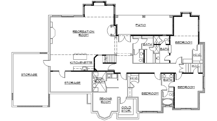 Lower Floor Plan: 53-225