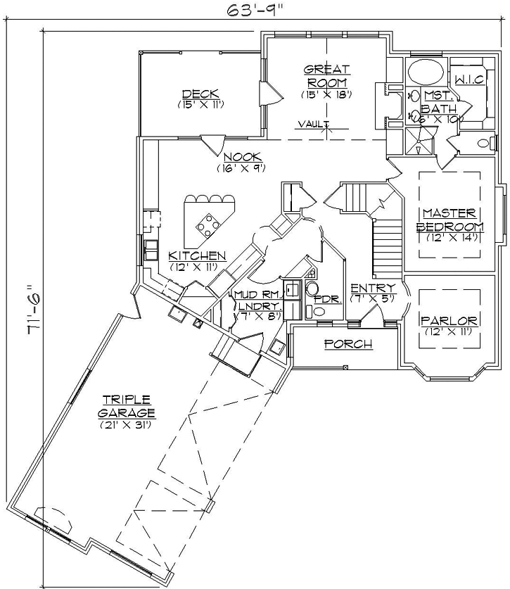Main Floor Plan: 53-240