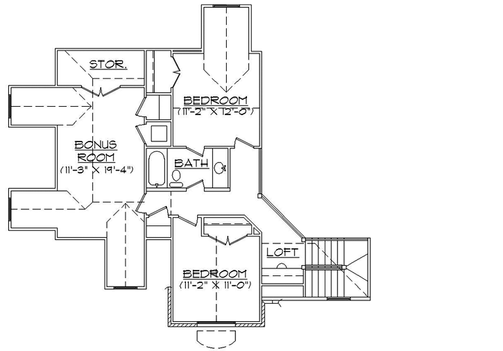 Upper/Second Floor Plan: 53-243