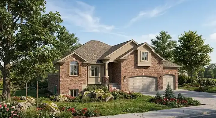 Traditional house plans 53-245 - front exterior, 2,103 sq ft, 2 bed, 2 bath house plans | Monster House Plans