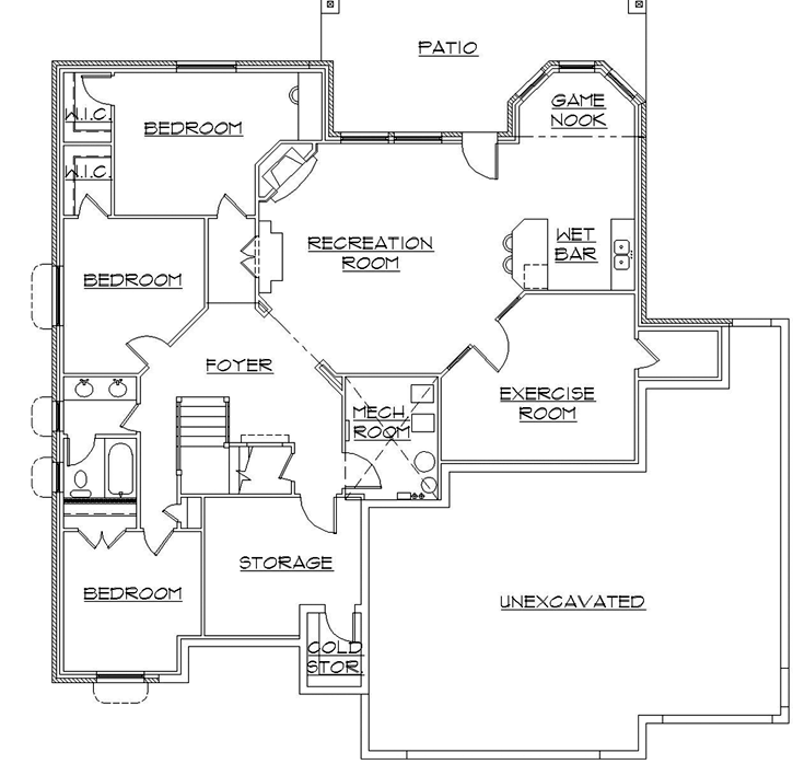 Lower Floor Plan: 53-245