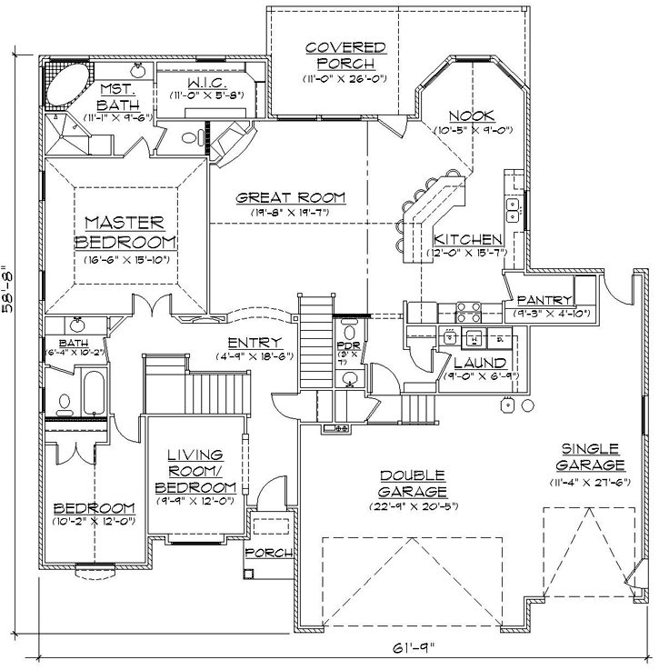 Main Floor Plan: 53-245