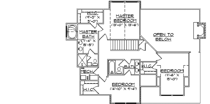 Upper/Second Floor Plan: 53-246