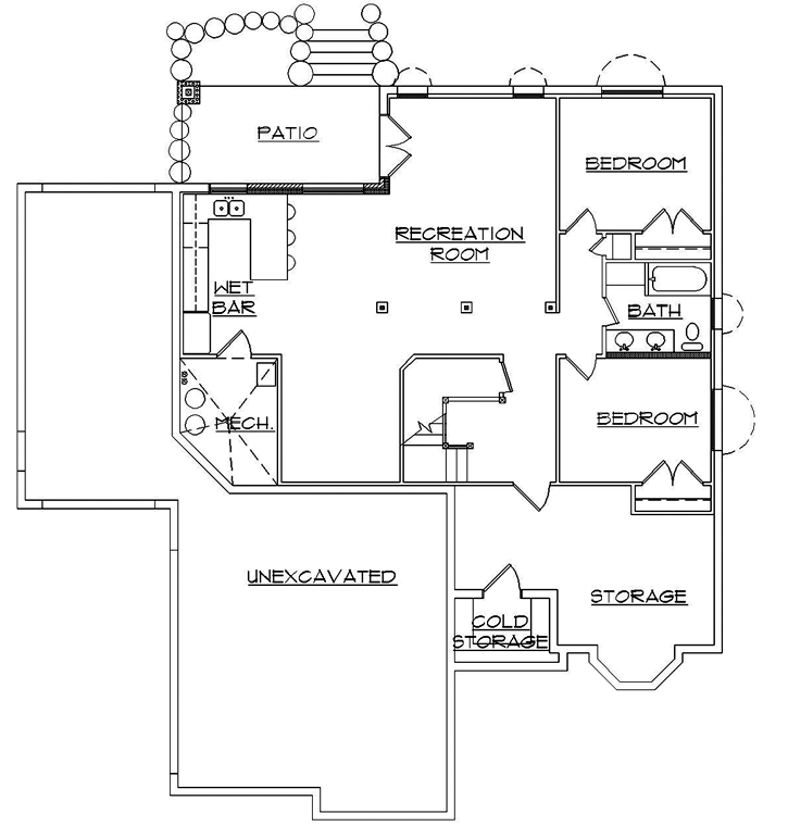 Lower Floor Plan: 53-254