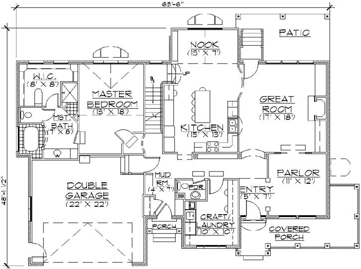 Main Floor Plan: 53-255