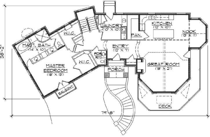 Main Floor Plan: 53-256