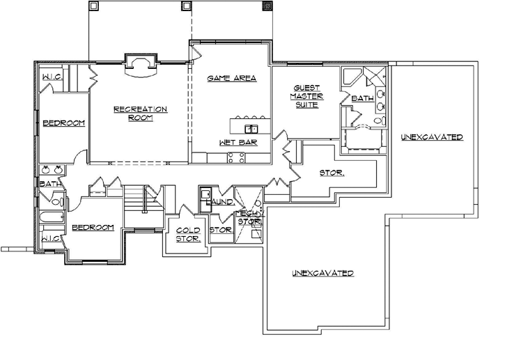 Lower Floor Plan: 53-257