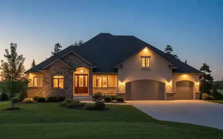 Traditional house plans 53-258 - front exterior, 2,449 sq ft, 3 bed, 2 bath house plans | Monster House Plans