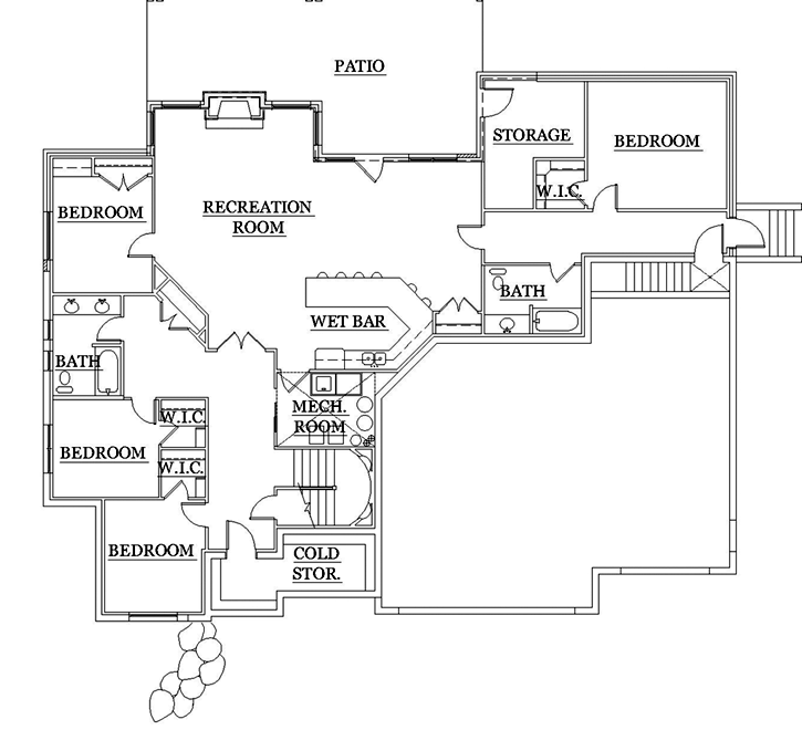 Lower Floor Plan: 53-258