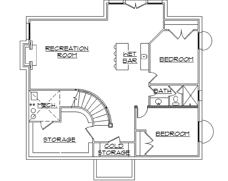 Lower Floor Plan: 53-260