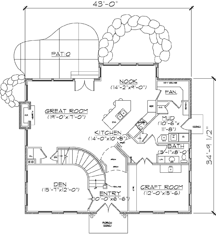Main Floor Plan: 53-260
