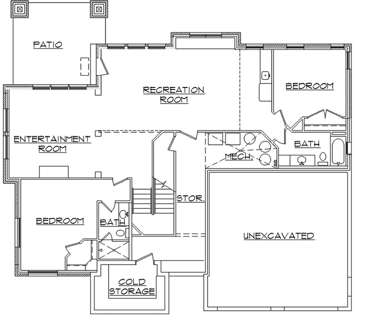 Lower Floor Plan: 53-263
