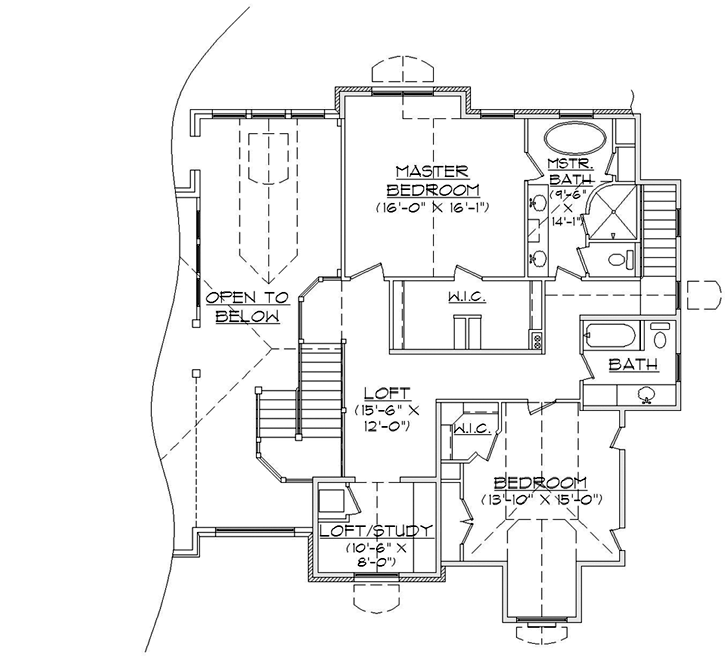 Upper/Second Floor Plan: 53-263