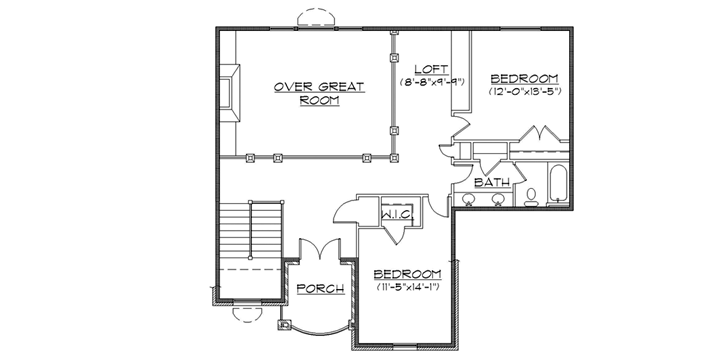 Upper/Second Floor Plan: 53-266