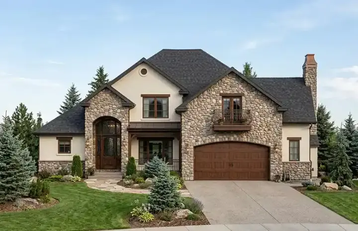 Traditional house plans 53-268 - front exterior, 3,198 sq ft, 4 bed, 3 bath house plans | Monster House Plans