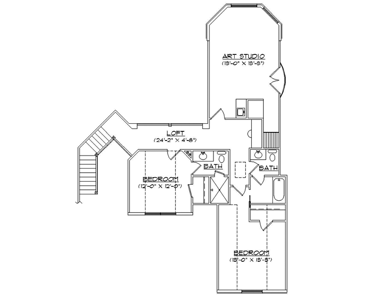 Upper/Second Floor Plan: 53-268