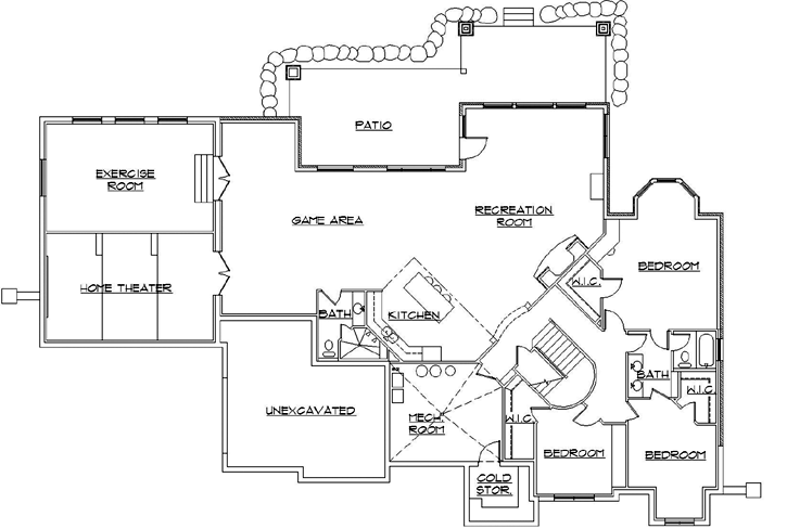 Lower Floor Plan: 53-270