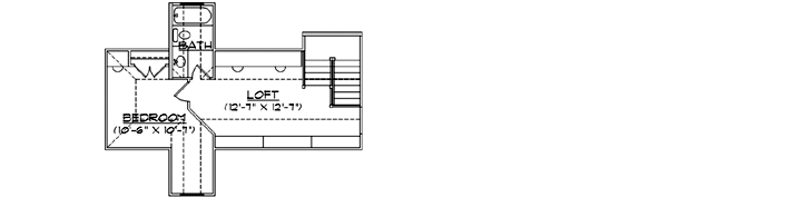 Upper/Second Floor Plan: 53-270