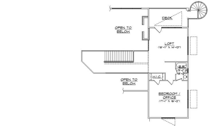 Upper/Second Floor Plan: 53-272