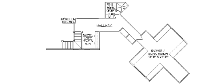 Upper/Second Floor Plan: 53-274