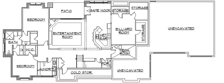 Lower Floor Plan: 53-275