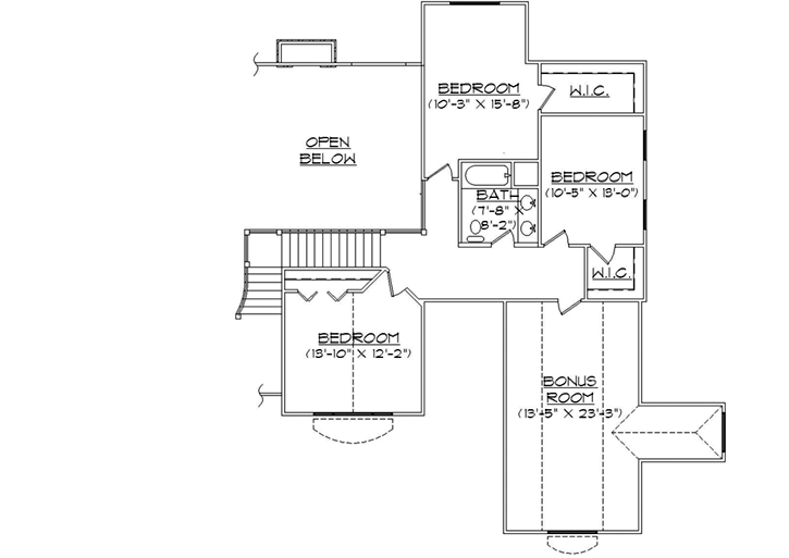 Upper/Second Floor Plan: 53-278